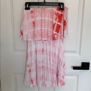 Strapless tie dye dress size Medium